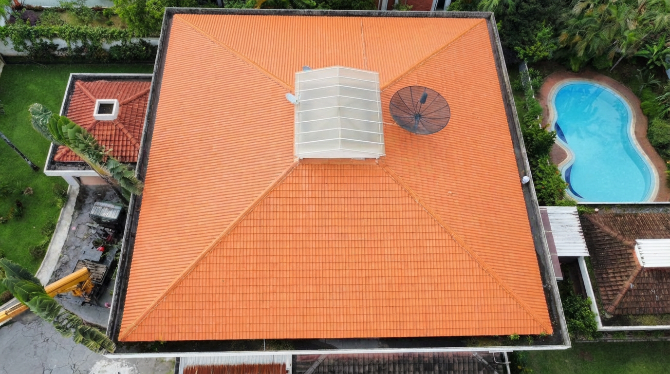 Completed roof renovation project